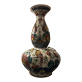 Delft bird gourd vase