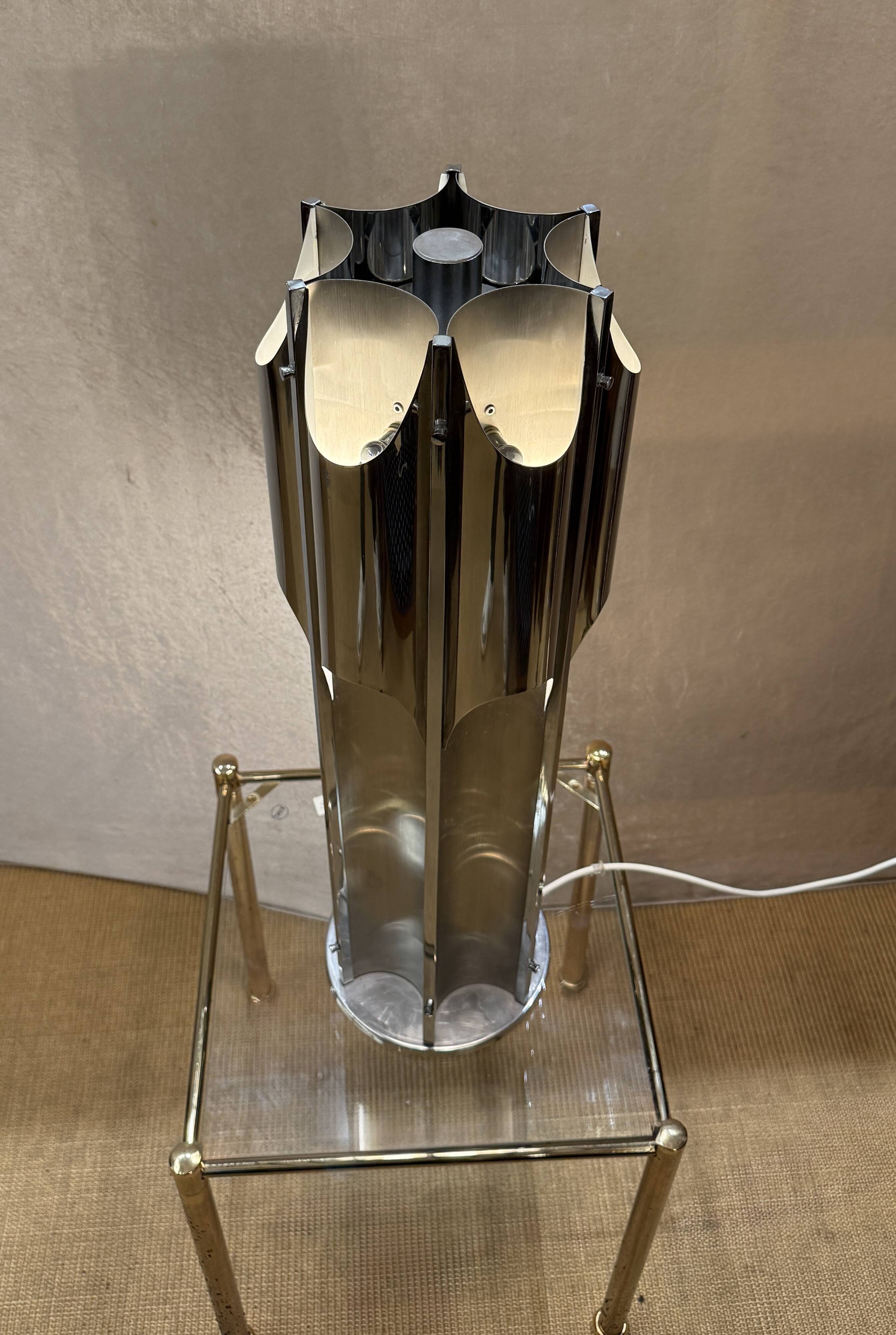 „Orgue" Table Lamp attr. to Jacques Charles for Maison Charles, ca. 1965