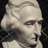 Bust limoges XlX century-signed