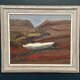 Original Swedish Oil on Panel – “Rustic Landscape” by Thage Carlson – Signed – Vintage & Framed – 72 × 61 cm (28.3" × 24")