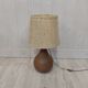 Sandstone lamp and wool lampshade