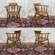 Fauteuil rustique anglais 19ème en orme et hêtre