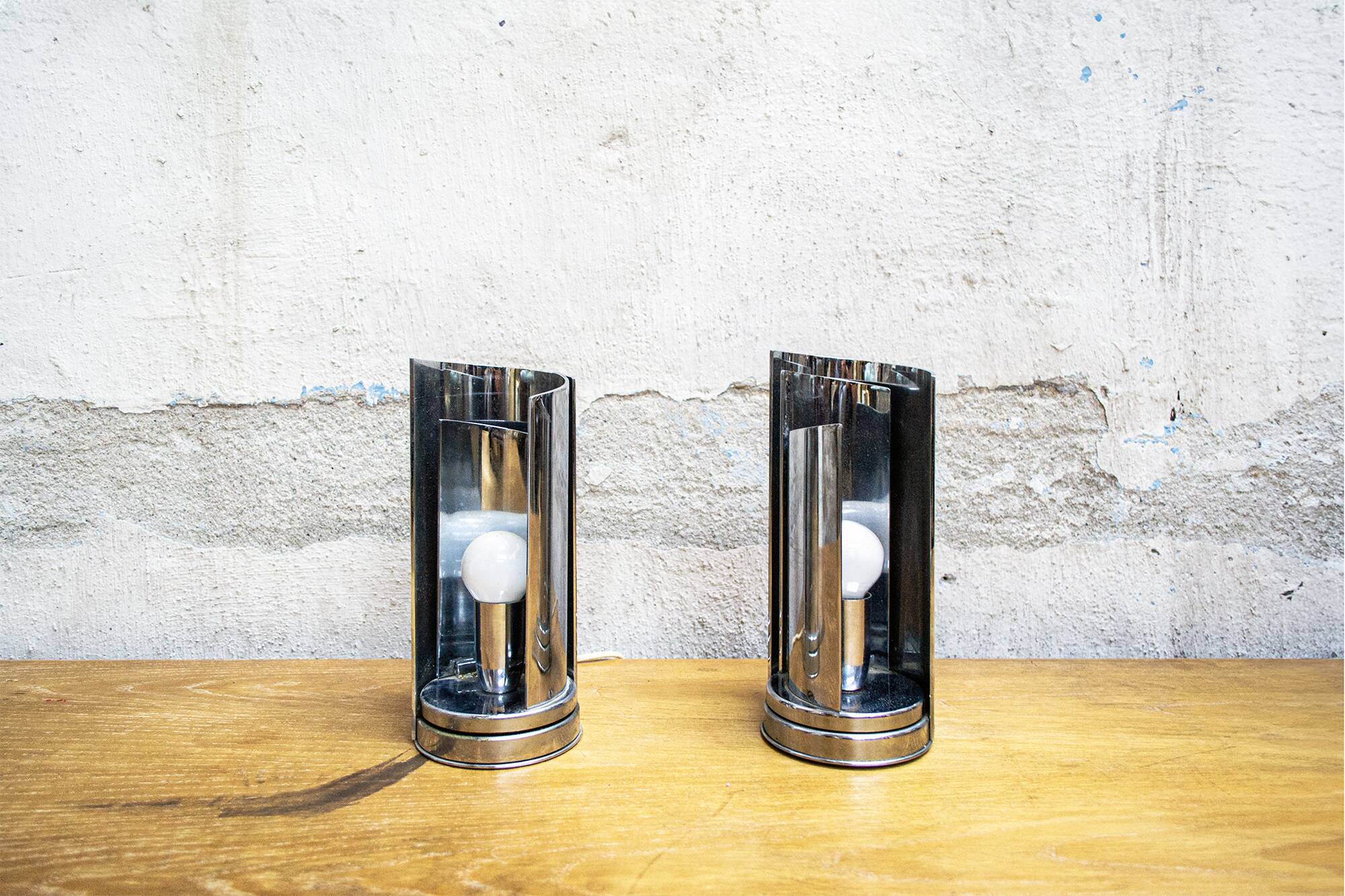 model 447 Aluminum Table Lamp from Selenova, Italy, 1970s