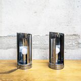 Lampes de table en aluminium modèle 447 de Selenova, Italie, années 1970