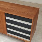 Enfilade U 460 black and white Jiri Jiroutek for Interiér Praha 1960