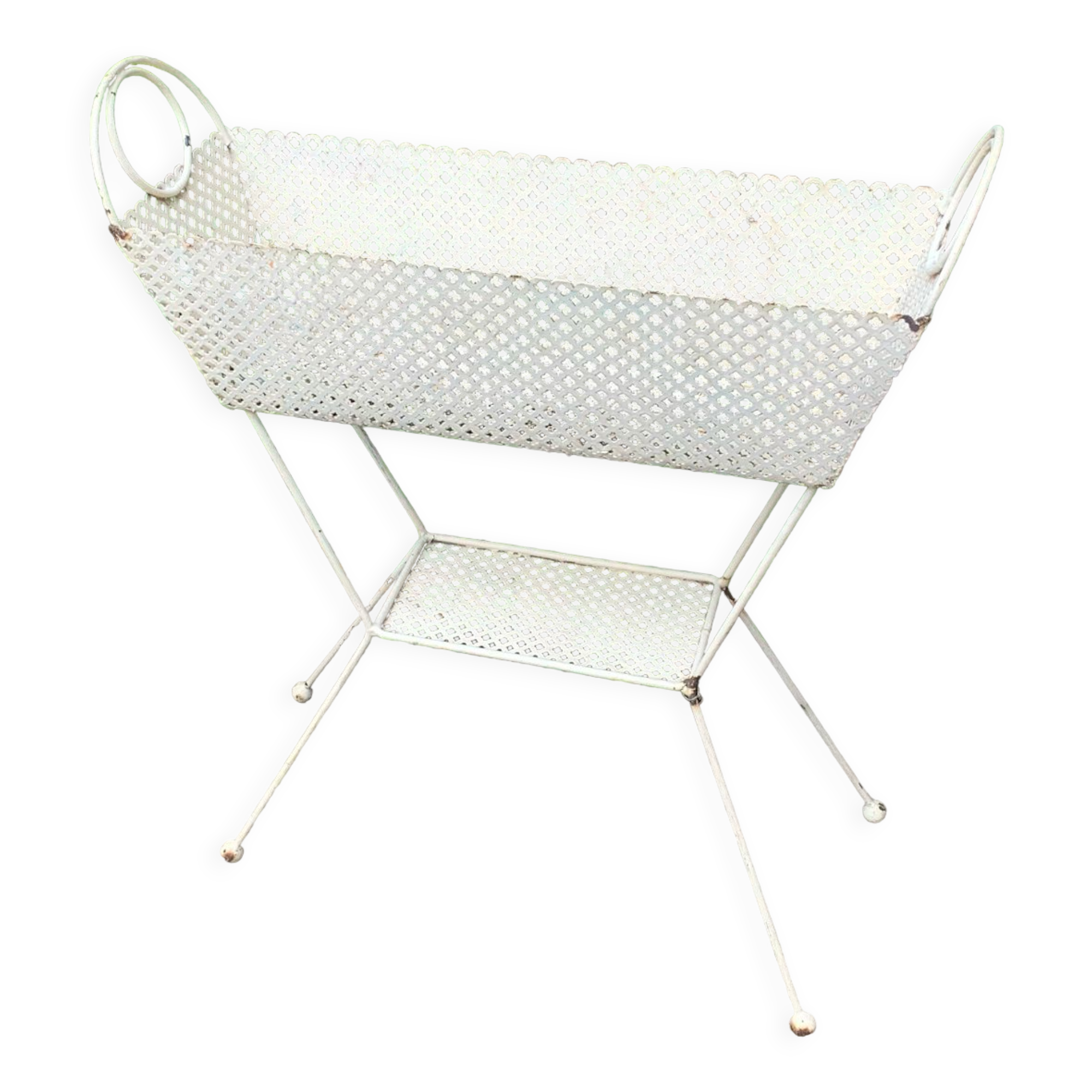 Perforated metal planter