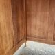 Anciens bureau en bois cinq tiroirs des années 1950-1970