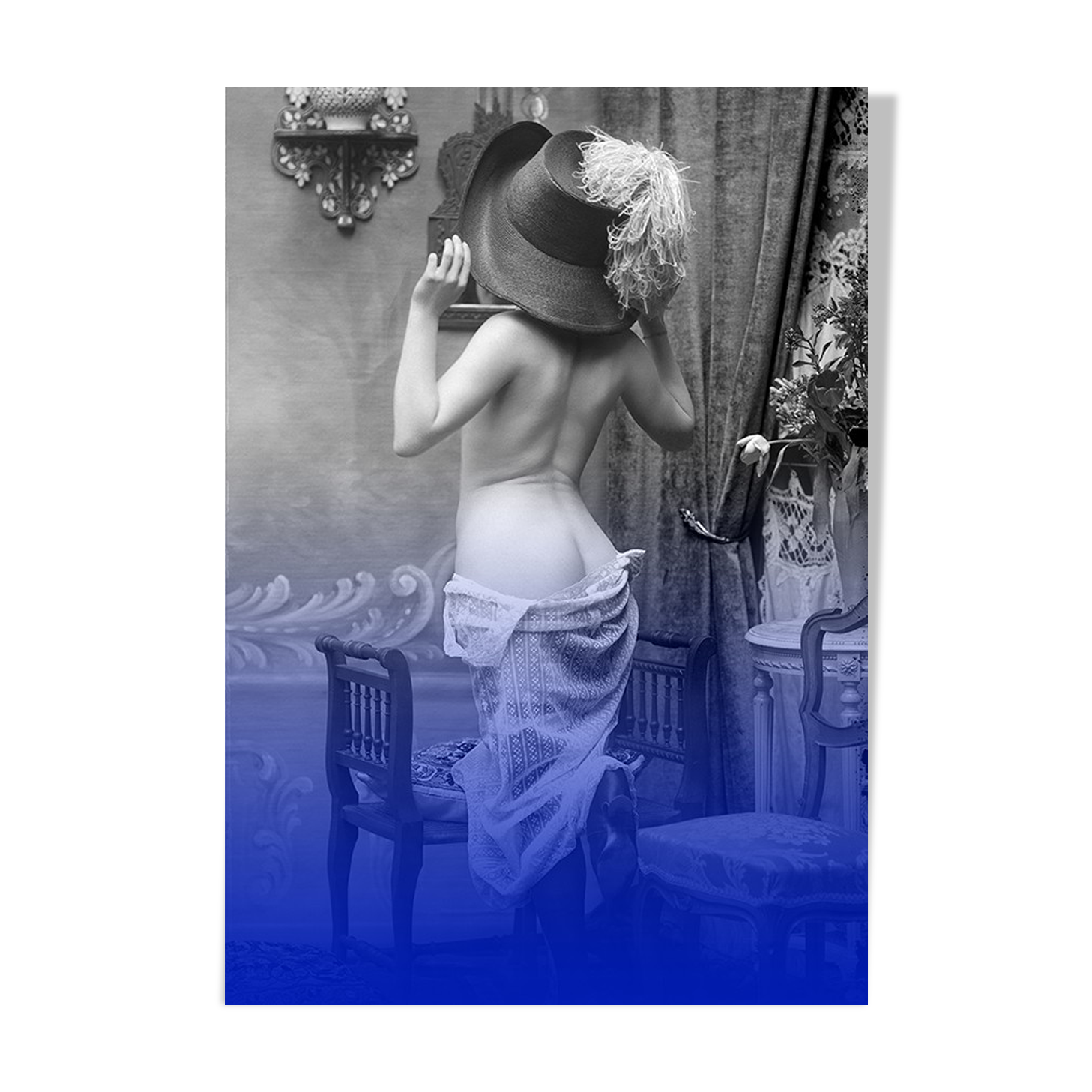 Nude photography back woman Belle Époque - 1920