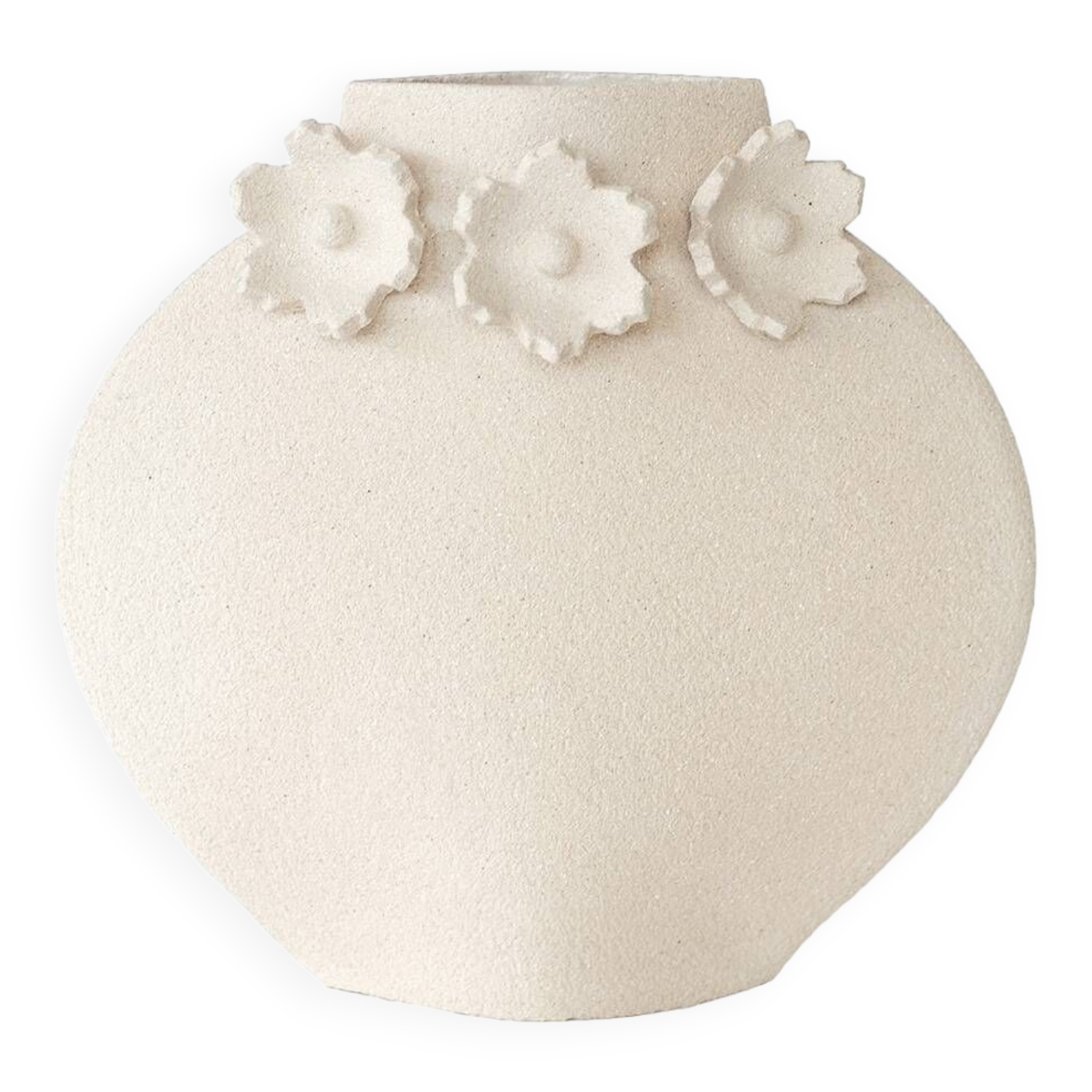 Ceramic Vase 'Sculptural Flowers - Moon'