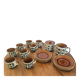 Boch La Louvière coffee service series Noix – 18 pieces – 8 people
