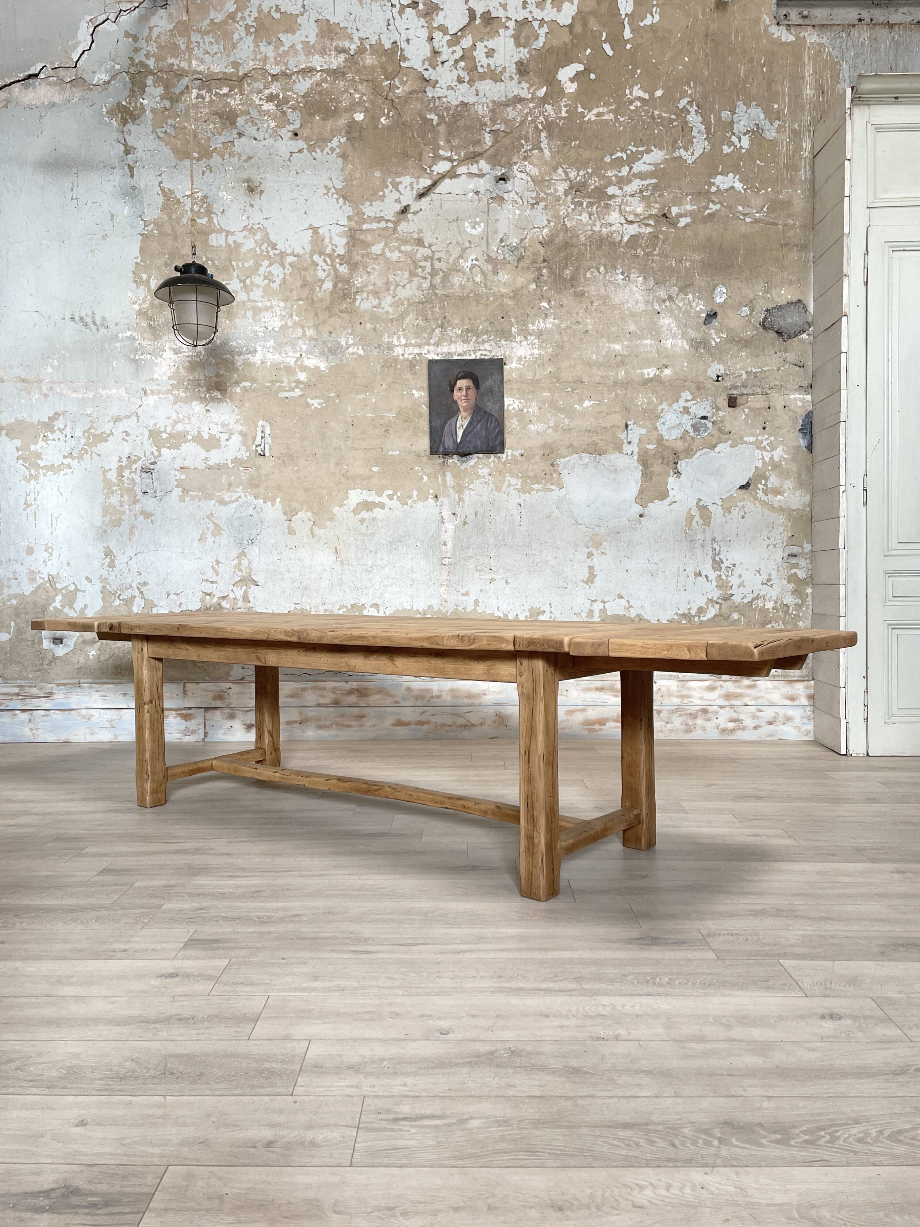 Solid oak farm table