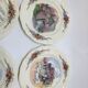 6 Petites Assiettes Plates Diamètre 21 Cm Sarreguemines Obernai Loux