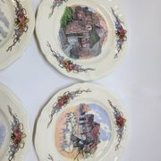 6 Small Dinner Plates Diameter 21 Cm Sarreguemines Obernai Loux