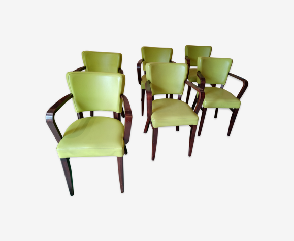 Ensemble 6 fauteuils bridge