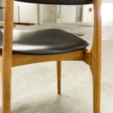 Scandinavian chair 1960 skai black