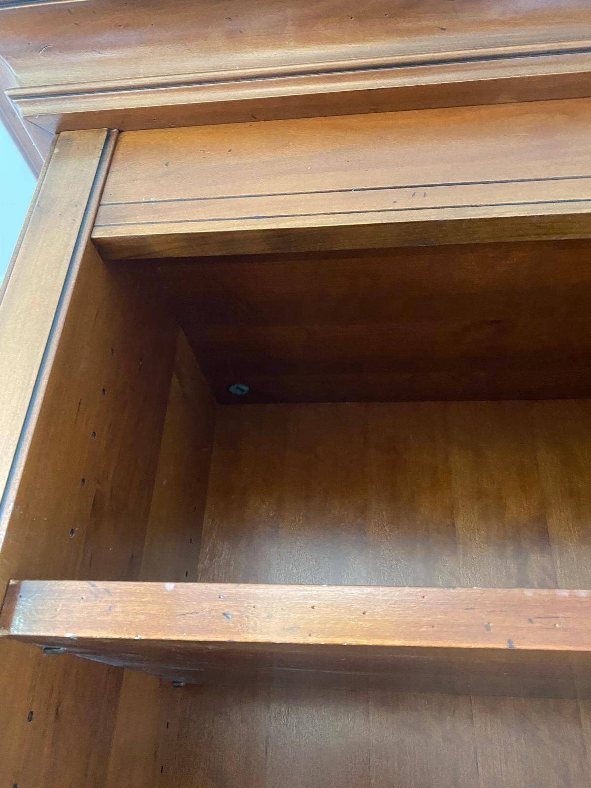 Large wooden bookcase 245cm