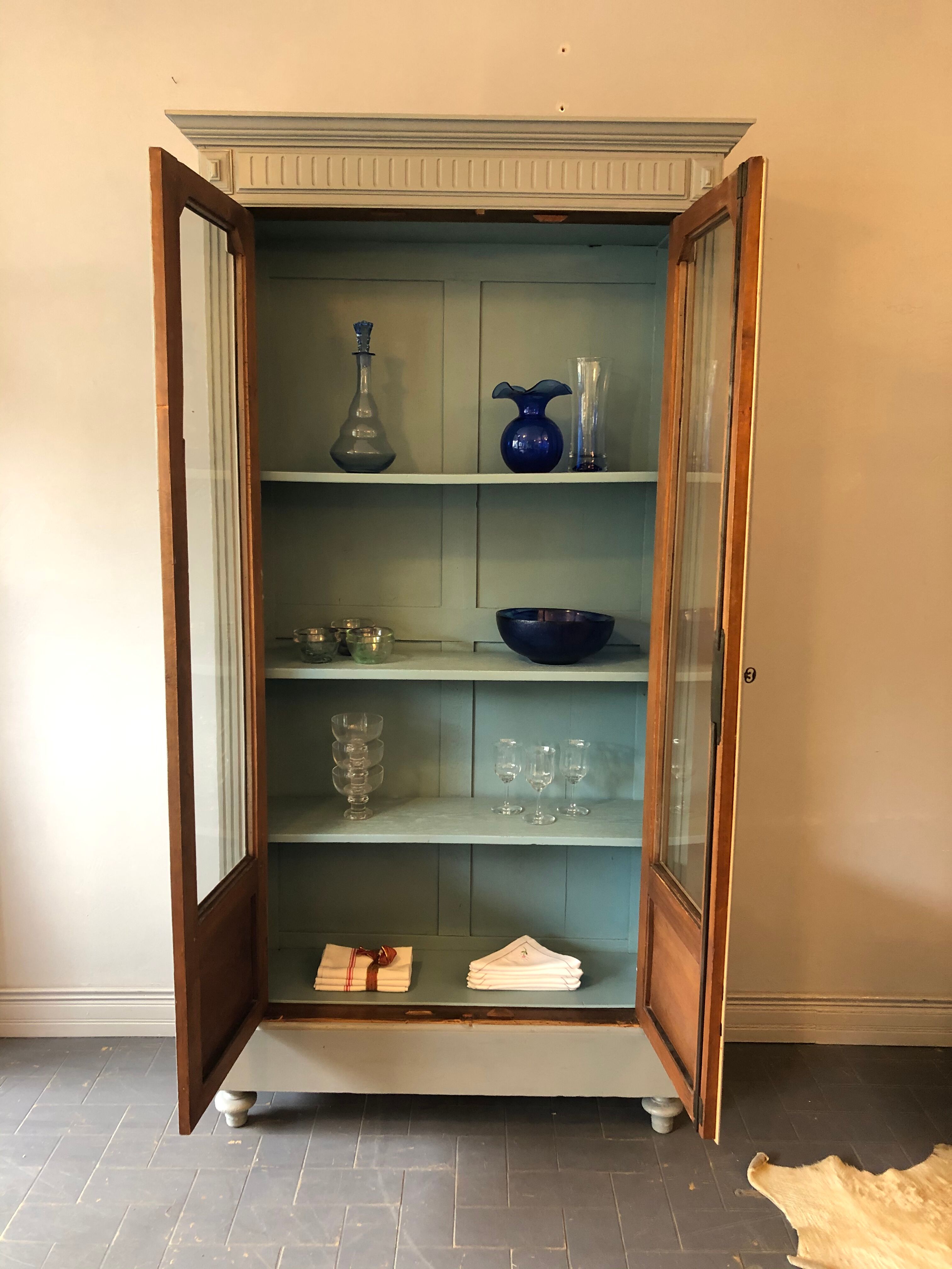 Late 19th century glass cabinet
