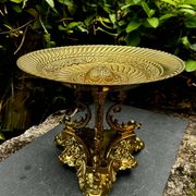 Large brass fruit bowl in Neo-Renaissance style