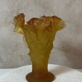 Daum glass paste vase