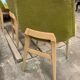 6 chaises scandinaves en velours vert, circa 1960