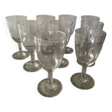 6 verres à vin cristal