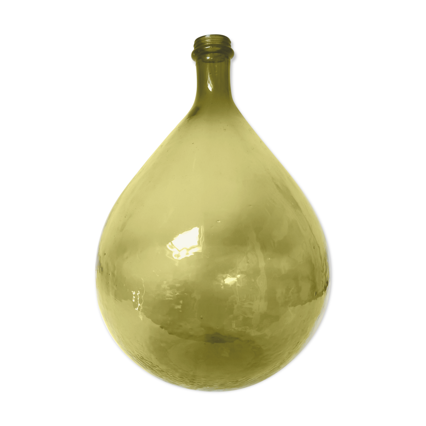 15-litre green demijohn