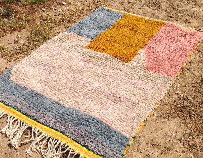 Handmade Beni Ouraine rug, size 100 x 200 cm
