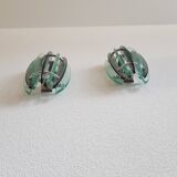 Pair of Veca Italy glass sconces