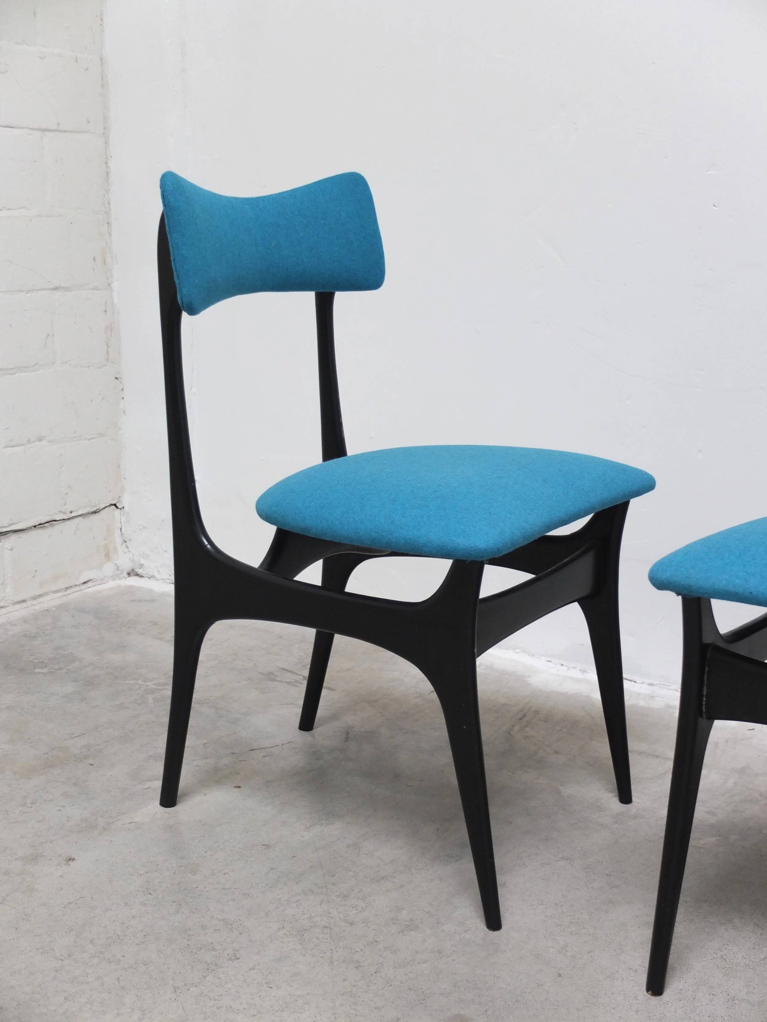 Set of 4 'S3' dining chairs by Alfred Hendrickx for Belform, 1950s