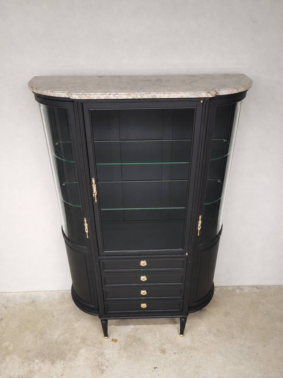 Revamped vintage display cabinet