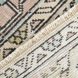Tapis persan 3x10 nuances de vert, 81x319Cm