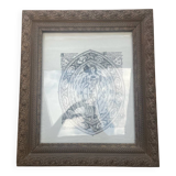 Horoscope calendar board with frame