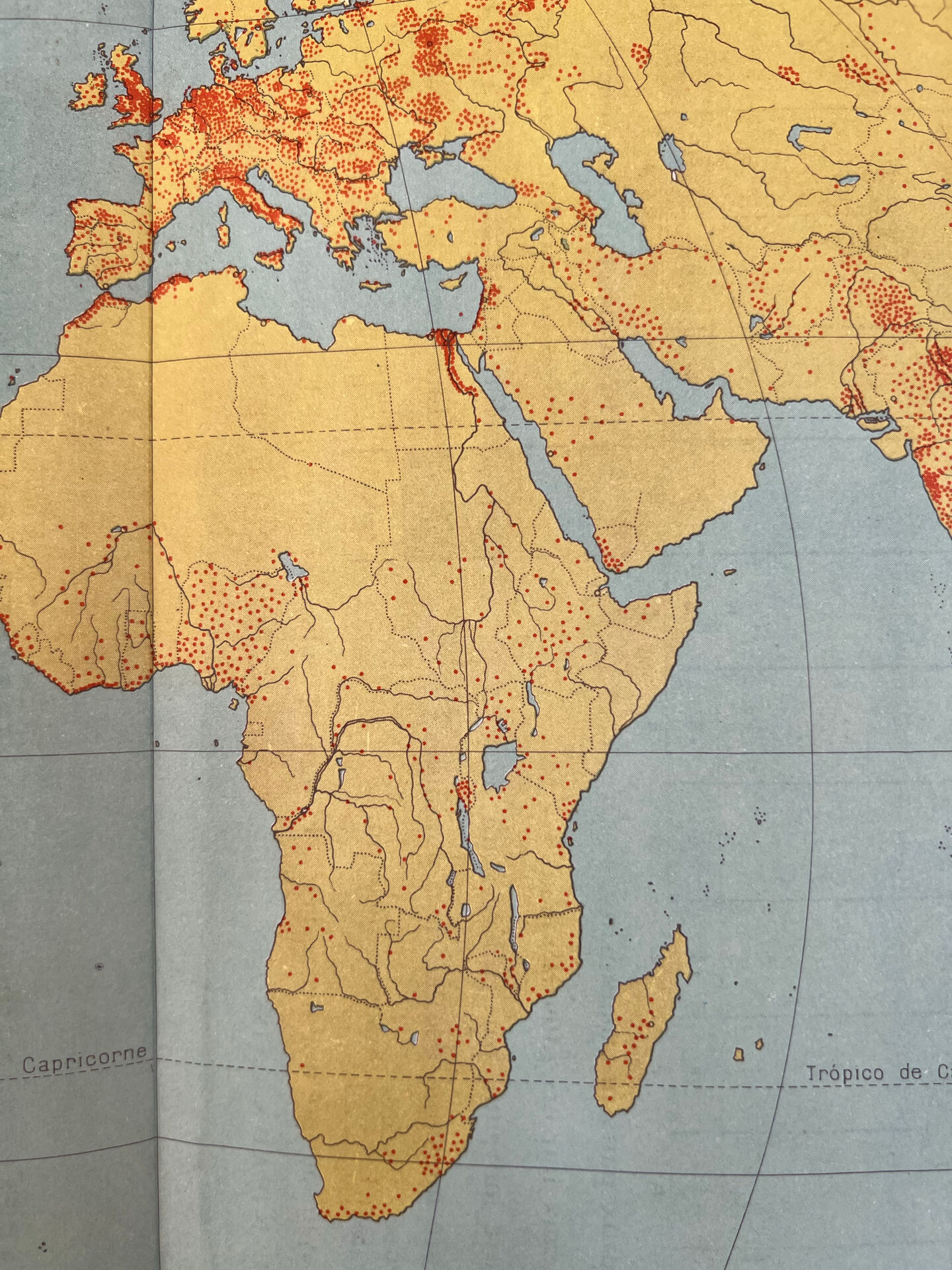 Demographic map — World | Original map sheet