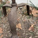 Floor lamp candle holder wrought iron brutalisms