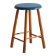 Antique wooden stool with a round seat – Central Europe, around 1950