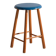 Antique wooden stool with a round seat – Central Europe, around 1950