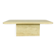 Rectangular travertine coffee table
