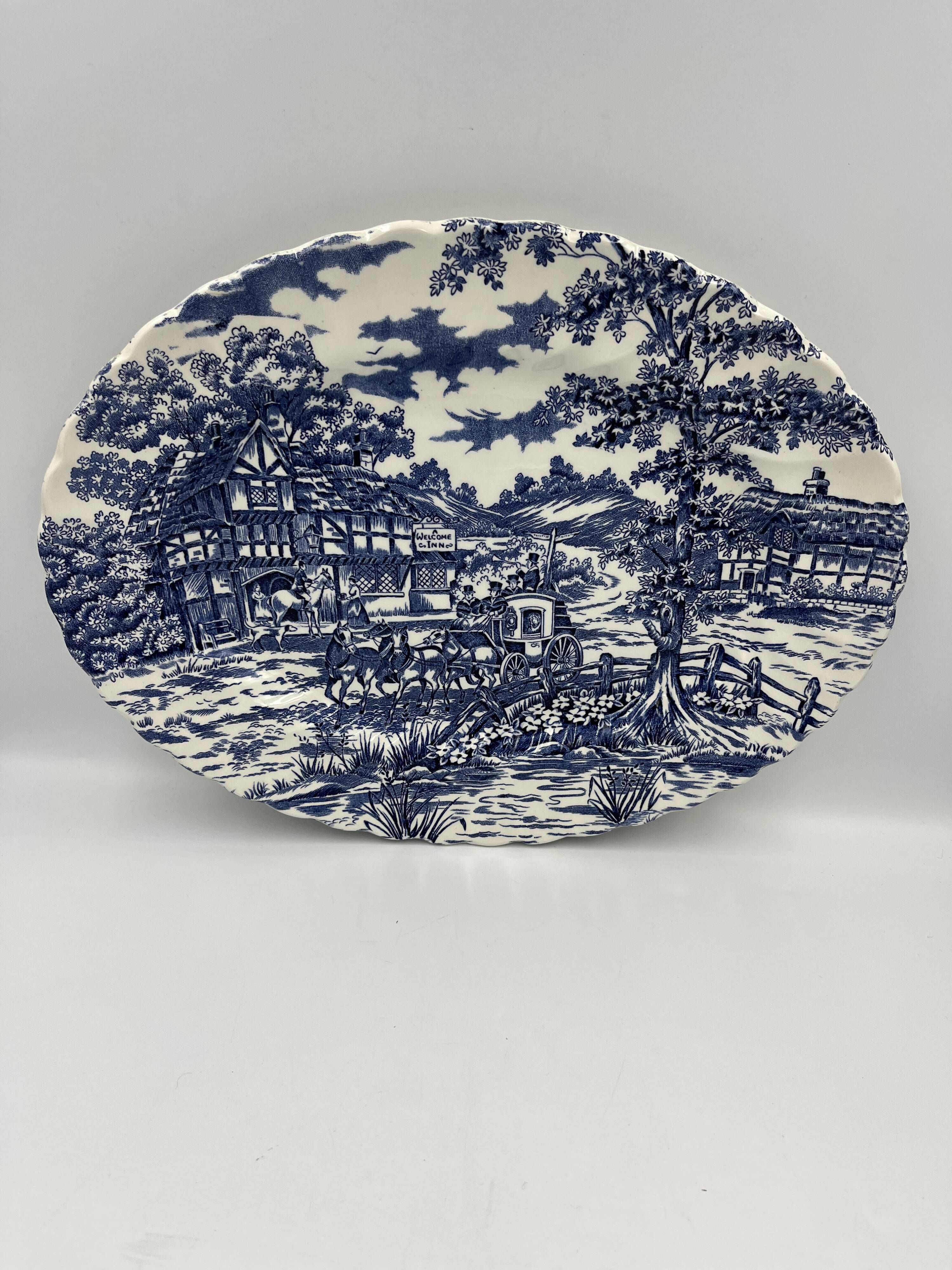 Oval plate Staffordshire England