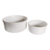 Gusseted dishes, set of 2, Apilco porcelain Pillivuyt