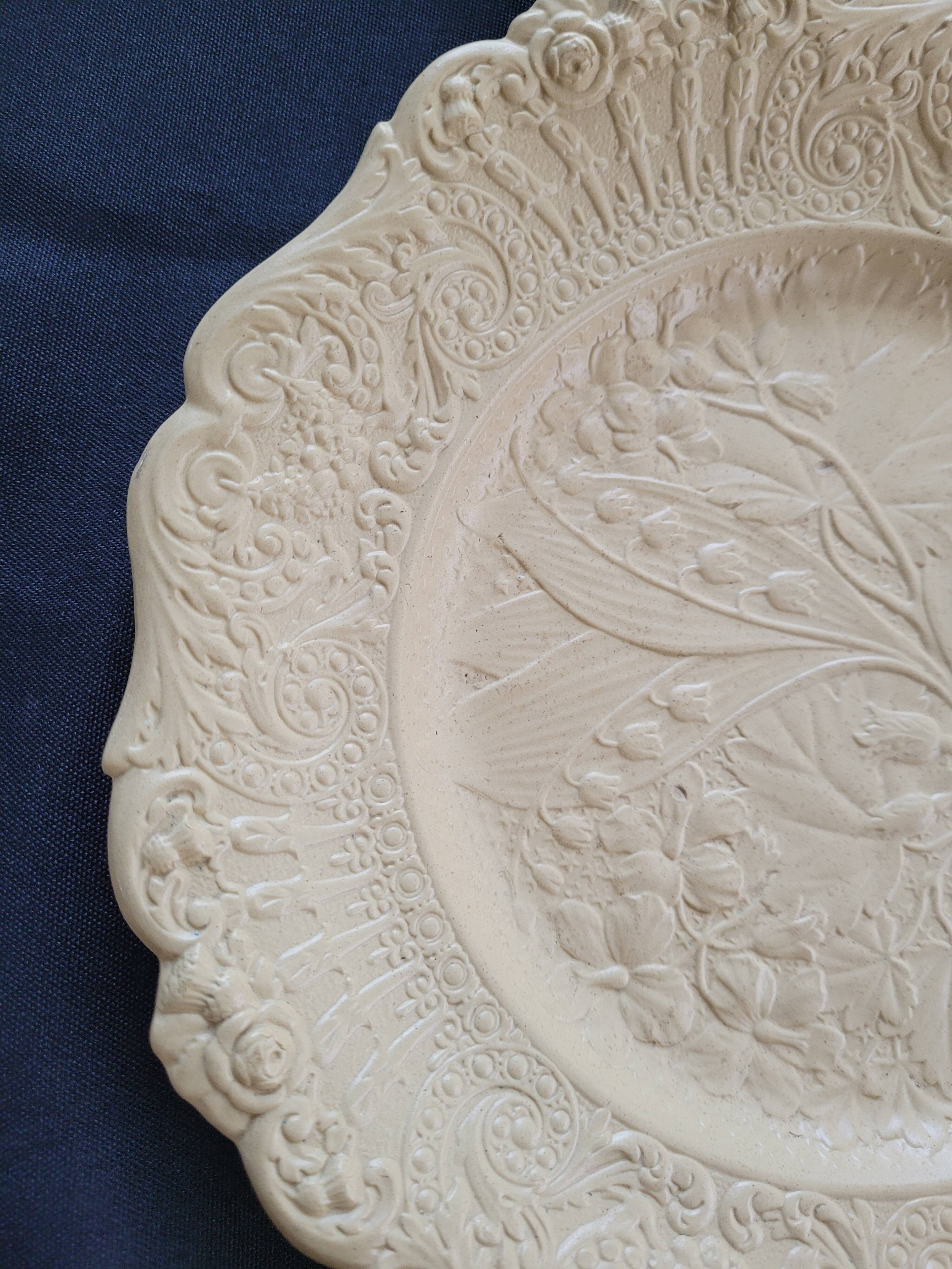 English plate "antique ridgway lilly of the valley rose floral plate"