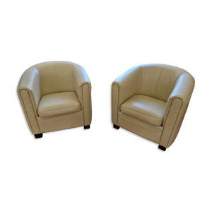 paire de fauteuils club
