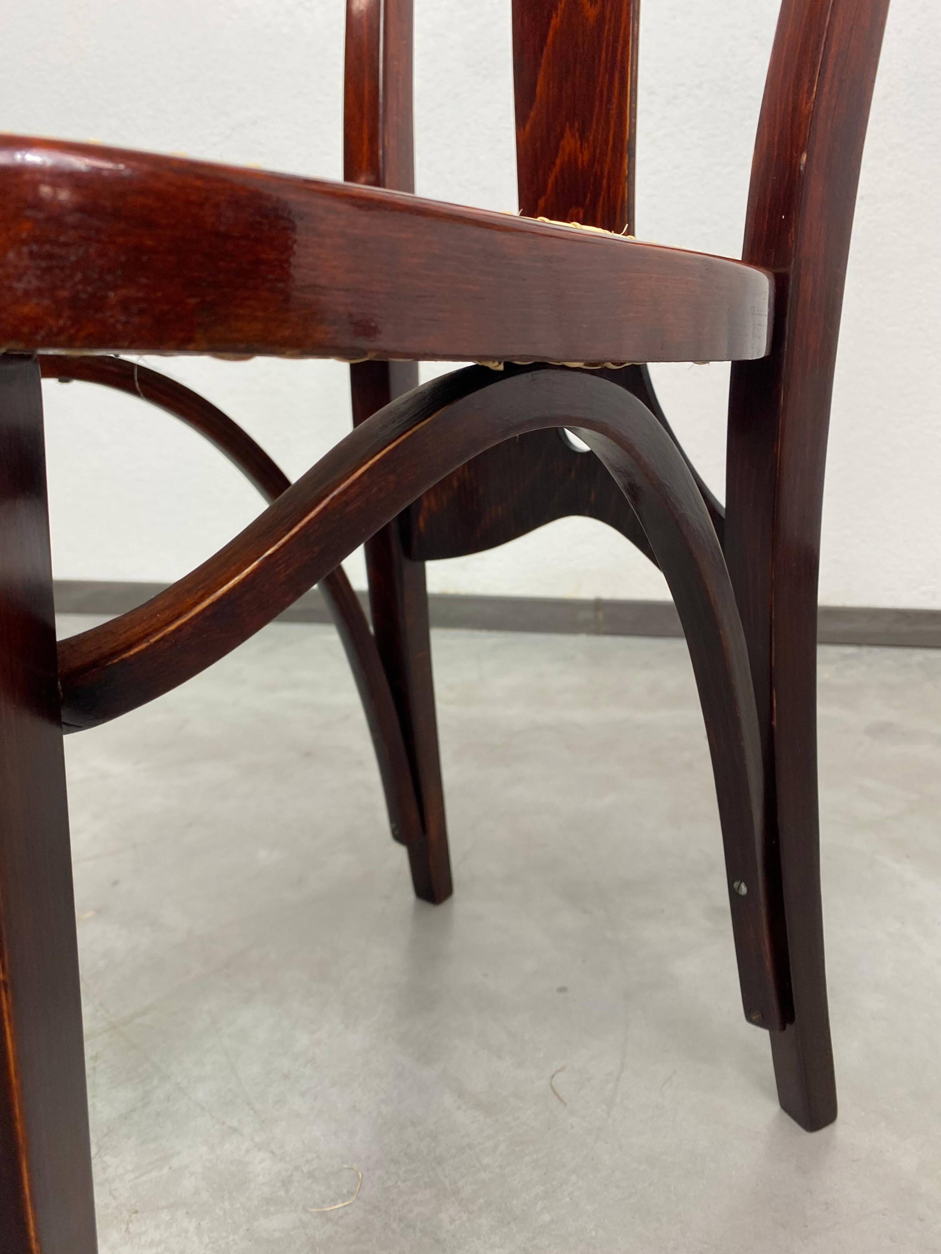 Dining chair Secession attributed to Otto Prutscher for Thonet.
