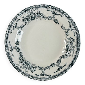 Assiette creuse en terre de fer R&A Ninon 24cm