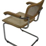 Set of 4 Cesca chairs model B64 with armrests Cesca Marcel breuer design