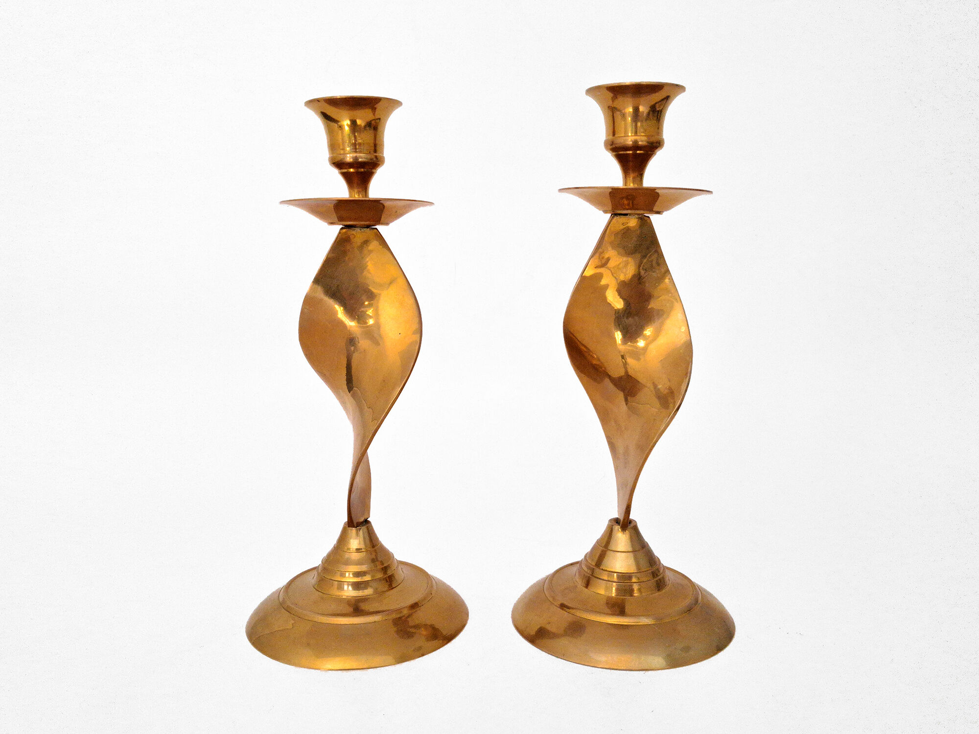 candlestick set brass copper