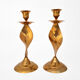 candlestick set brass copper