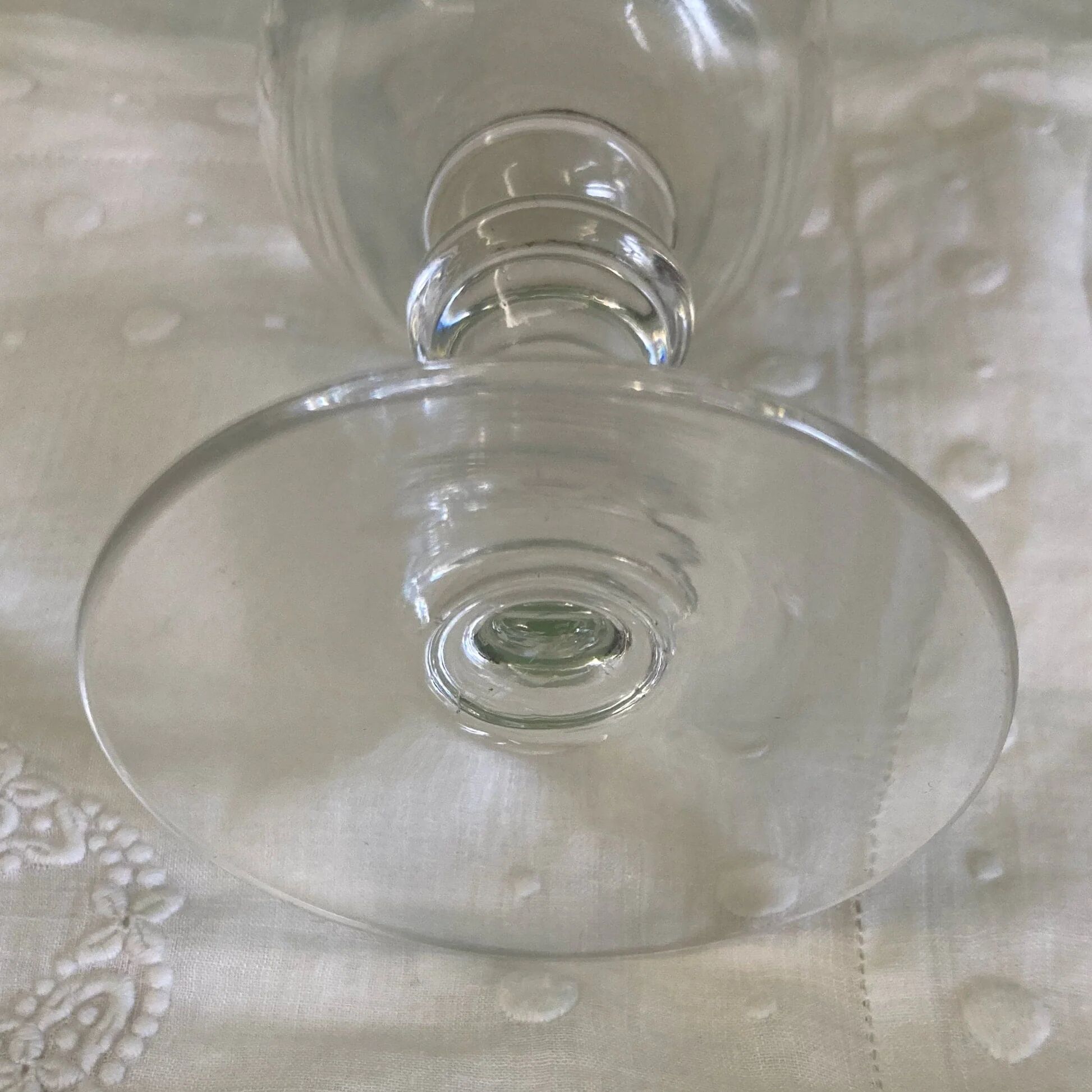 Baccarat 10 white wine glasses, Renaissance model, around 1900.