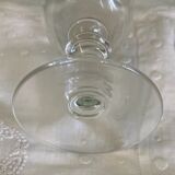 Baccarat 10 white wine glasses, Renaissance model, around 1900.