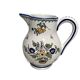 Pérouges, polychrome earthenware pitcher, 20th century