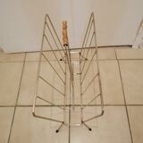 Vintage magazine holder in gold metal